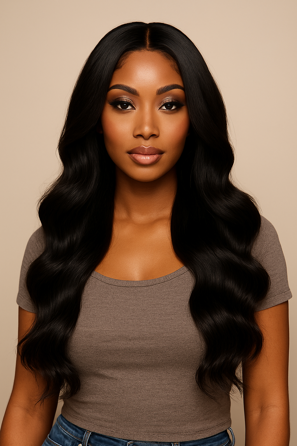 Amina Kinky Straight Poly‑Skin Medical Wig