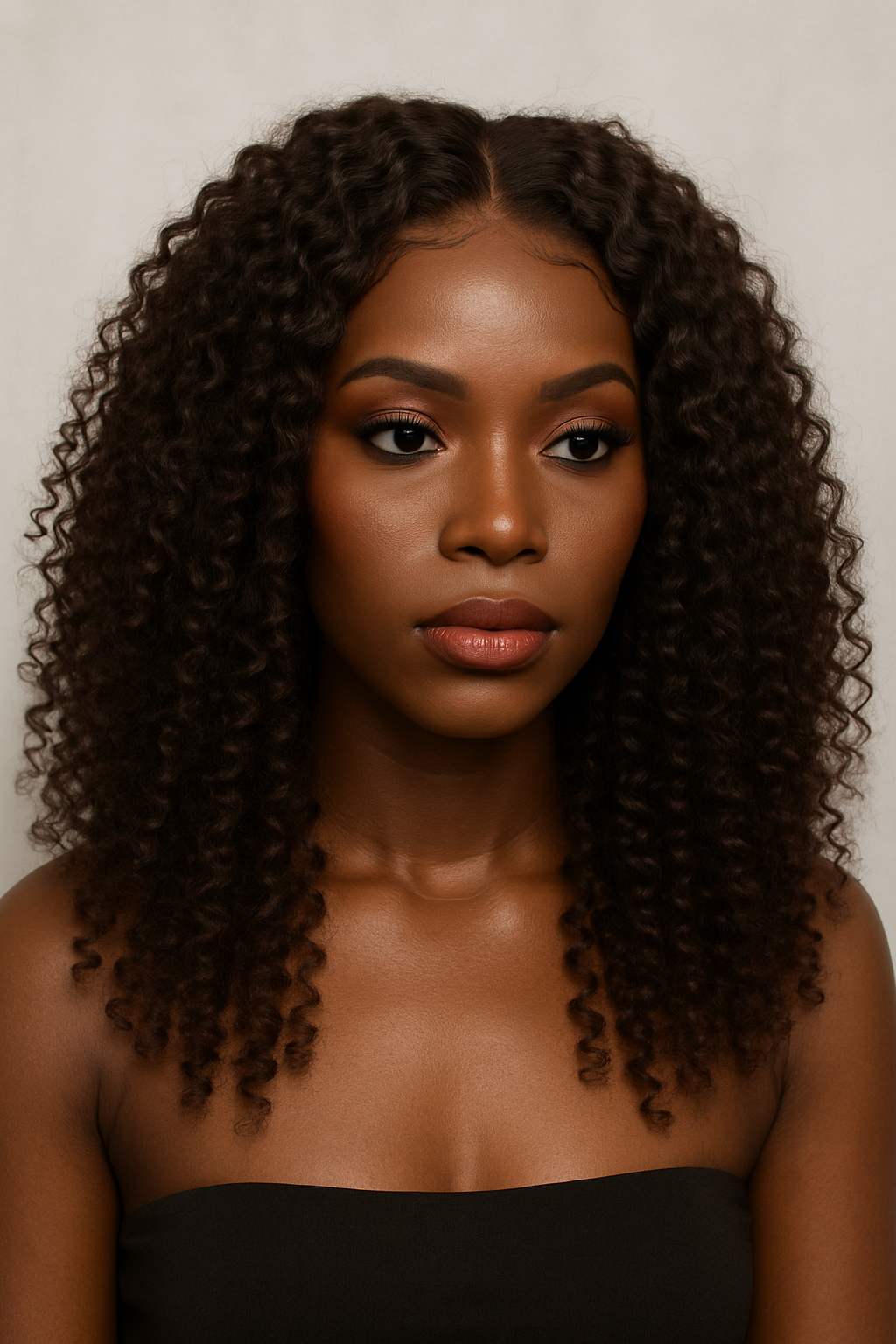 Leila - Curly Poly‑Skin Medical Wig