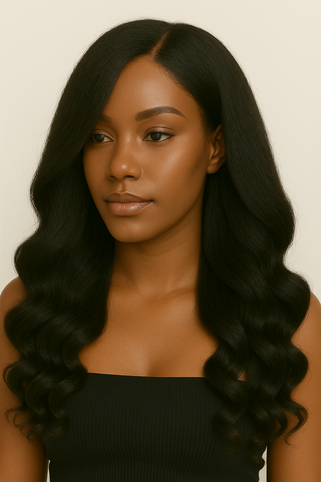 Sade Kinky Straight Silicone‑Skin Medical Wig