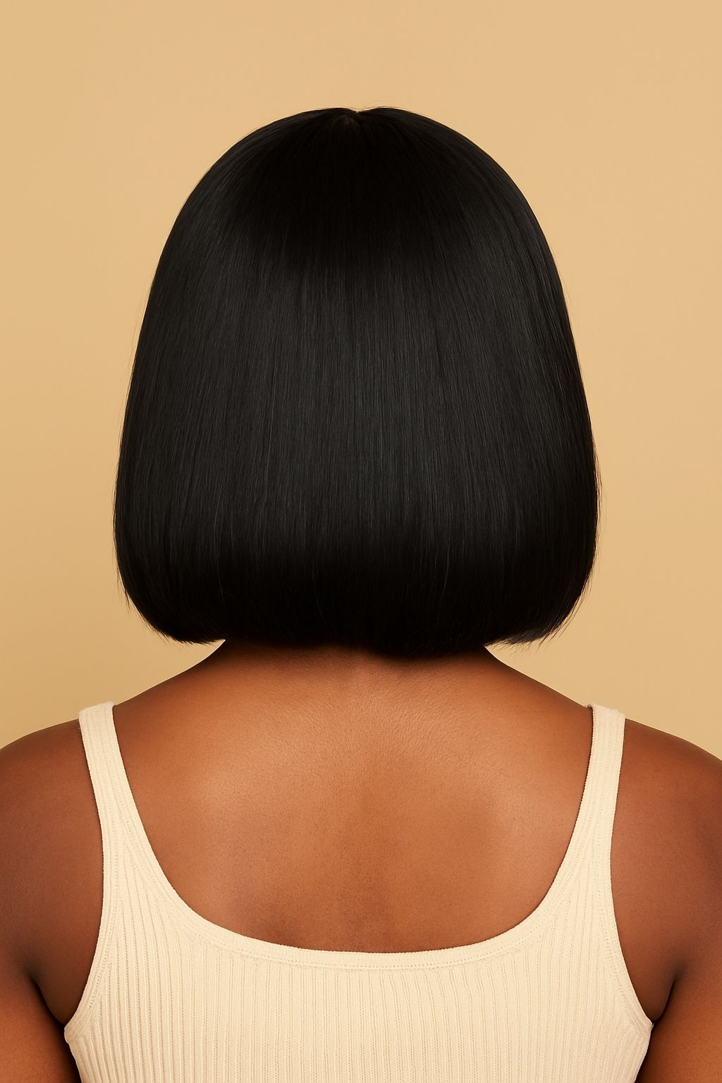 Straight Bang Bob Wig – Sleek Virgin Human Hair with Full Bangs