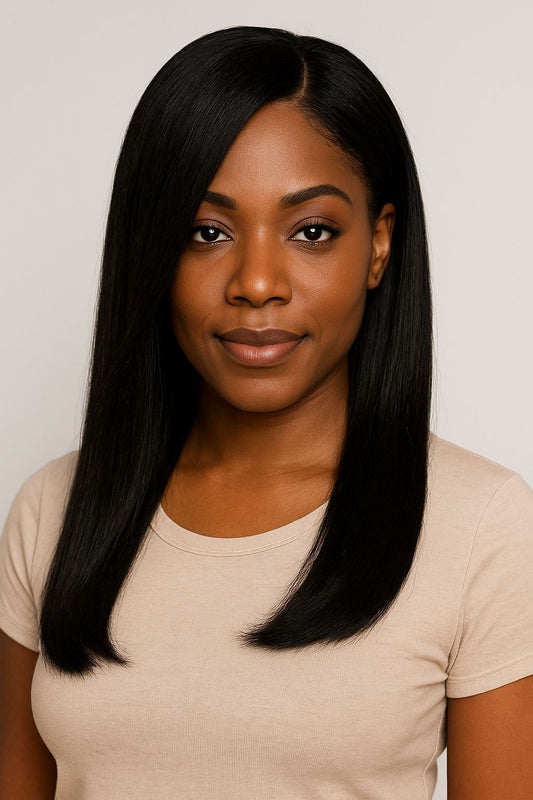 Straight 13x4 Transparent Lace Front Wig – 100% Virgin Human Hair