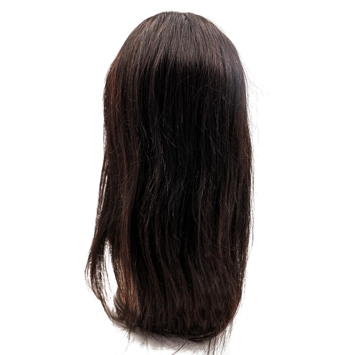Straight Fine‑Mono Medical Wig — Natural 1B