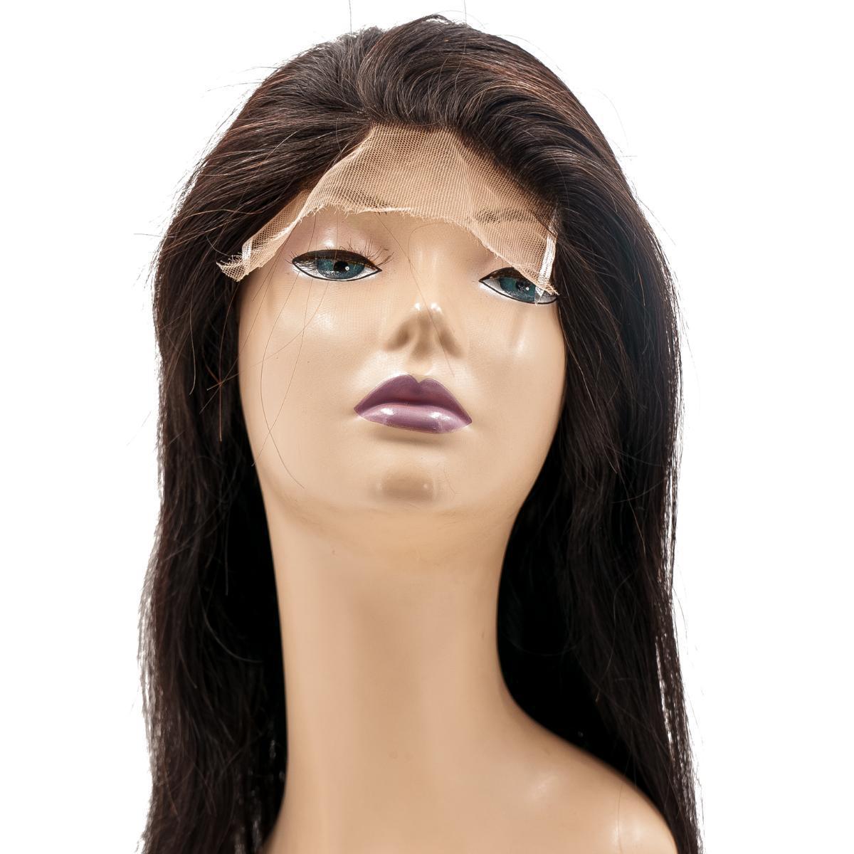 Straight Fine‑Mono Medical Wig — Natural 1B