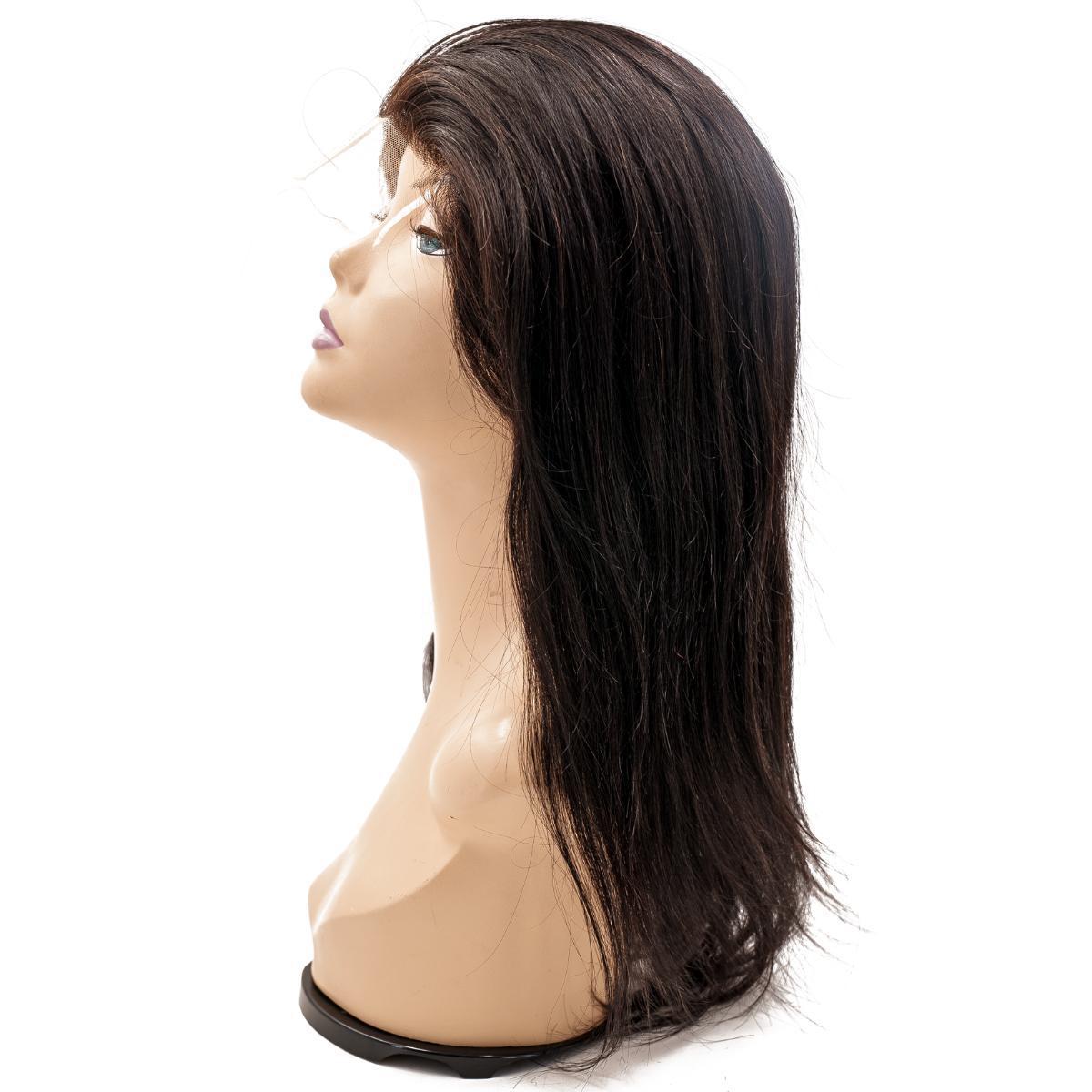 Straight Fine‑Mono Medical Wig — Natural 1B