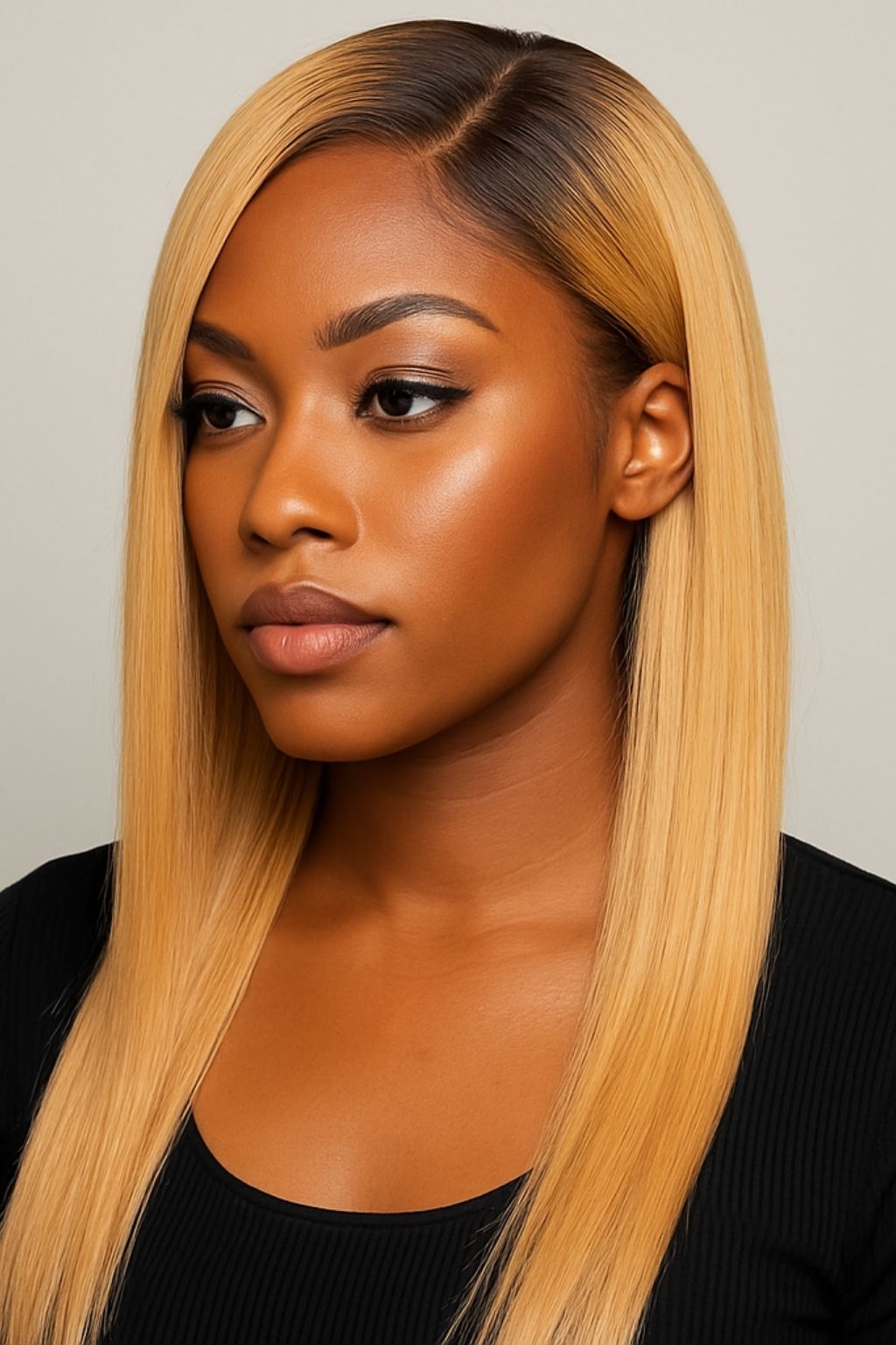 Blonde Straight 13x4 Transparent Lace Front Wig