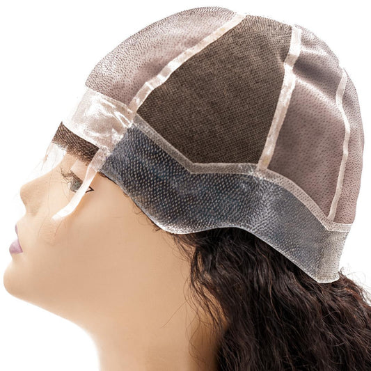 Kinky Straight Silicone‑Skin Medical Wig — Natural 1B