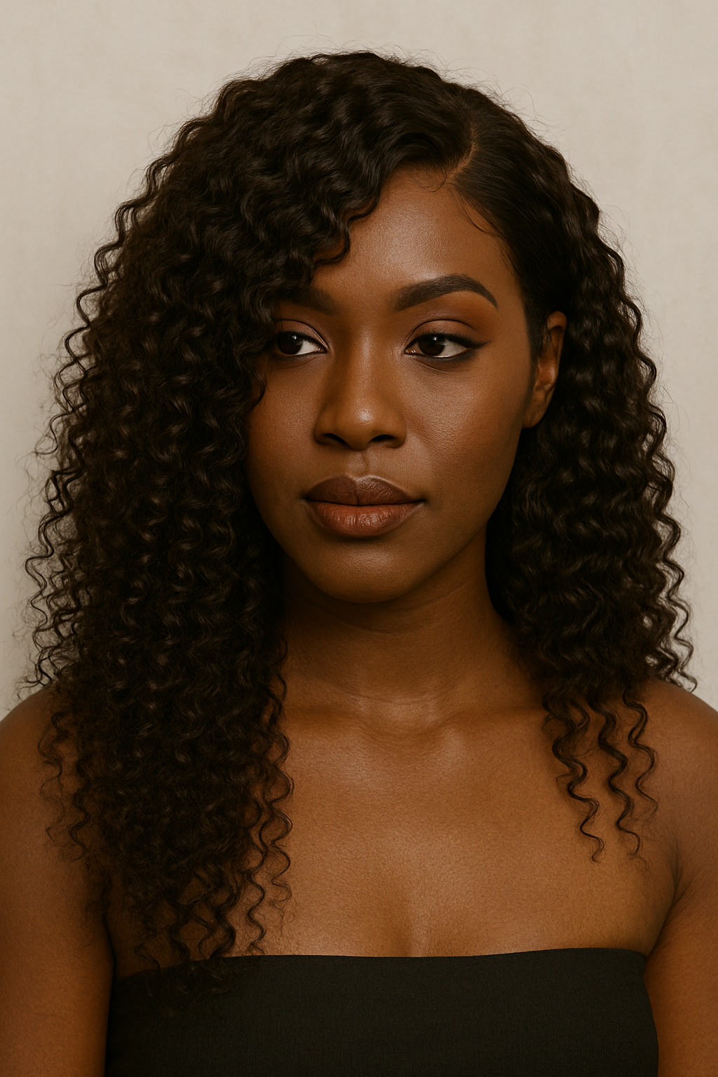 Nia - Curly Silicone Skin Medical Wig