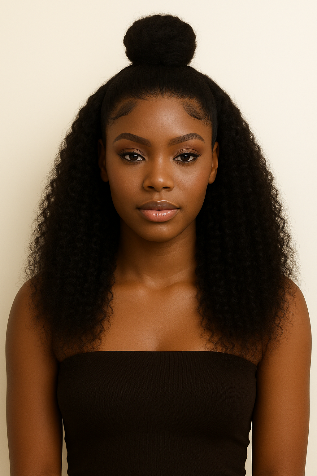 Amara Curly Mono Lace Front Medical Wig