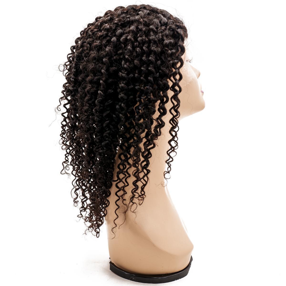 Curly Mono Lace Front Medical Wig — Natural 1B