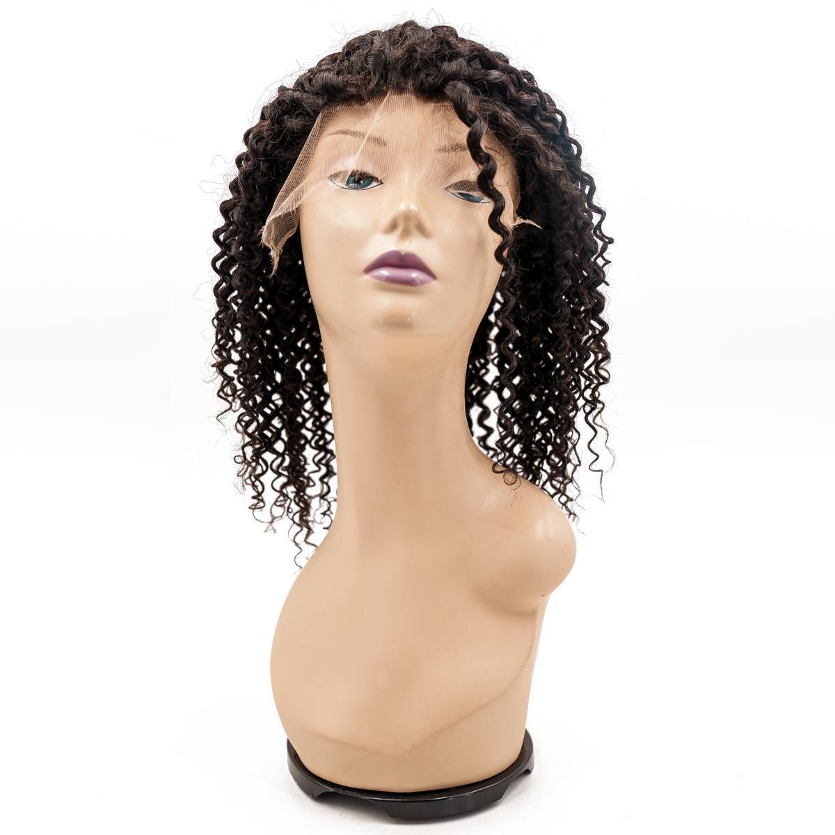 Curly Mono Lace Front Medical Wig — Natural 1B