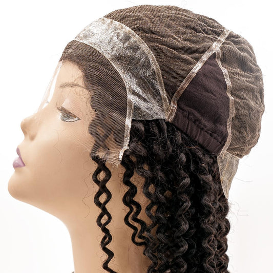Curly Mono Lace Front Medical Wig — Natural 1B